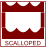 SCALLOPED